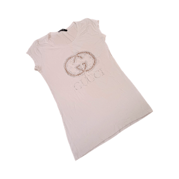 White Gucci logo t-shirt