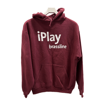 Burgundy hooded sweatshirt