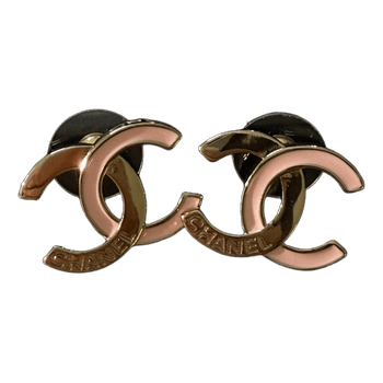Chanel cc logo earrings