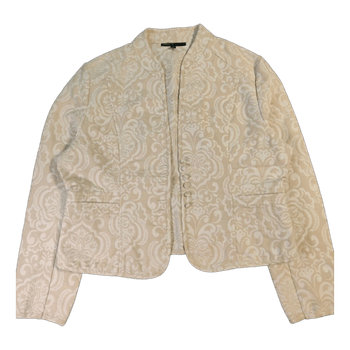KappAhl Damastikuvioinen Jakku / Bleiseri - Valkoinen Beige - L