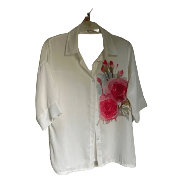 White floral shirt