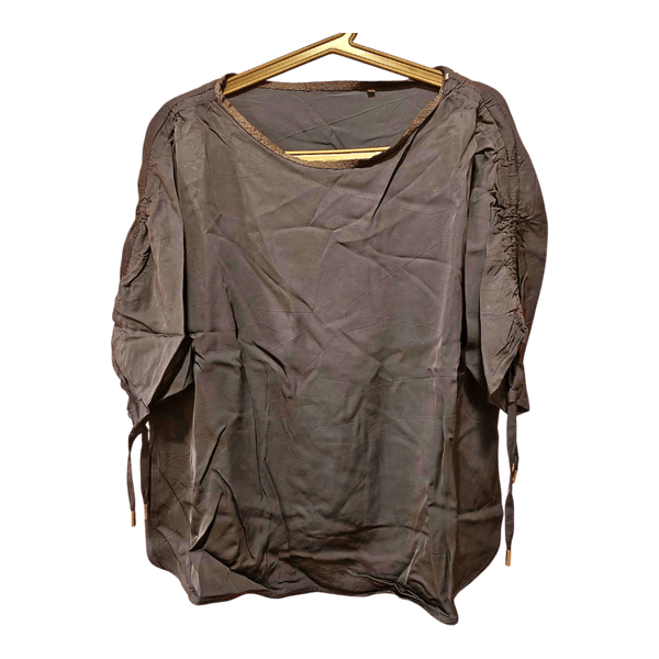 Dark blue drawstring top Max&Co