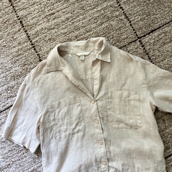 beige pellavapaita xs 