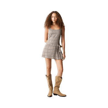 Plaid mini dress
