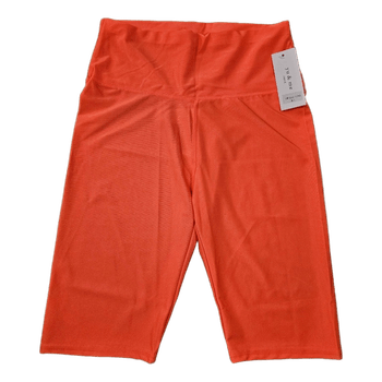 Orange cycling shorts