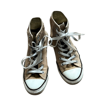beiget Converse korkeavartiset tennarit