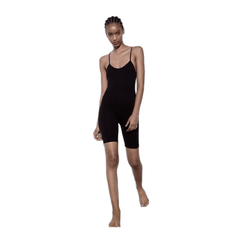 Black seamless playsuit