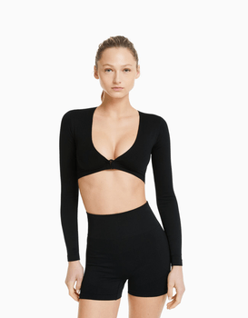 Seamless cropped T-shirt