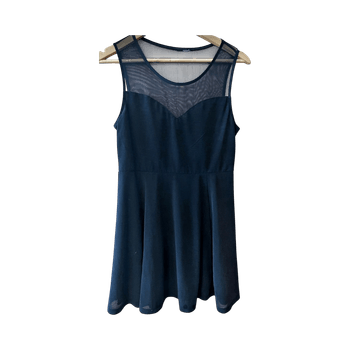 H&M black mesh dress
