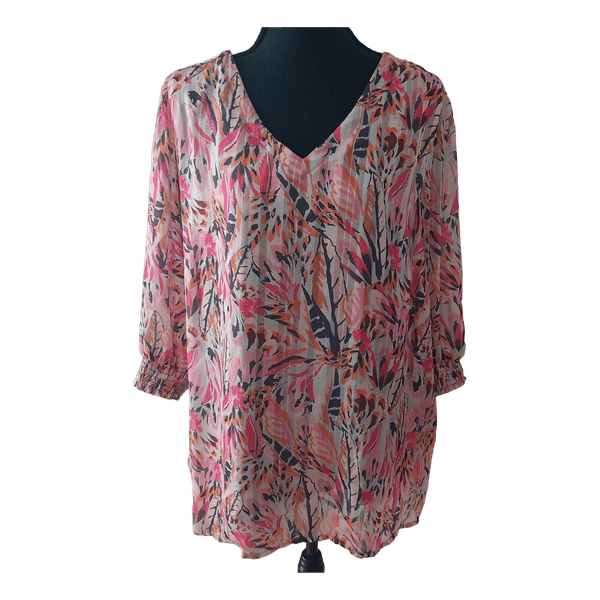 Zizzi mønstret bluse