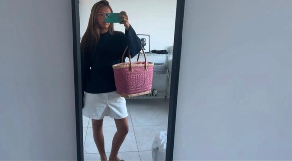 Hvide Bermuda shorts