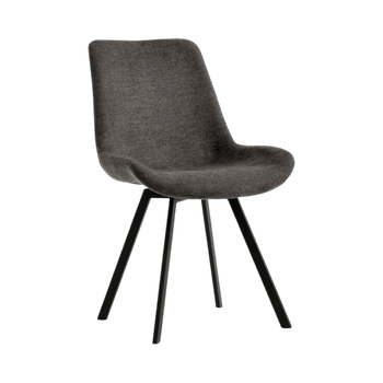 4 kpl Harmaata pyörivää ruokapöydän tuolia