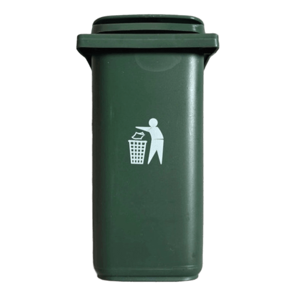 Grön mini soptunna