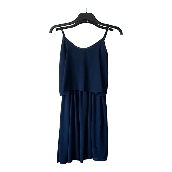 Navy midi dress