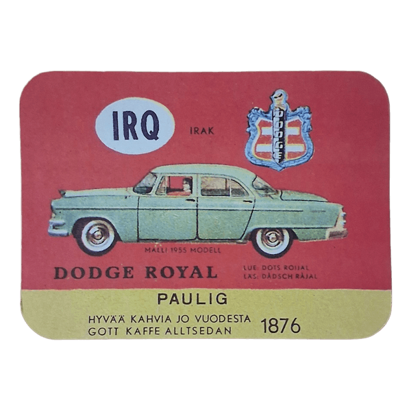 Paulig keräilykortti Dodge Royal