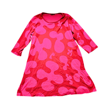 punainen kuviollinen mekko Marimekko