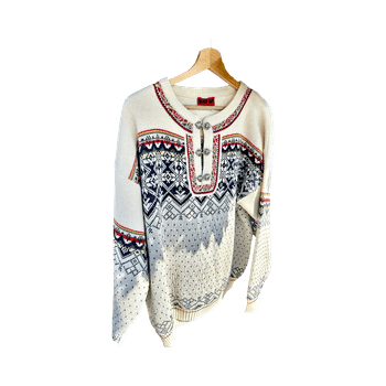 Vintage Scandinavian sweater size 46, 30% wool, 70% acrylic