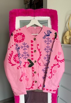 Pink patterned jacket