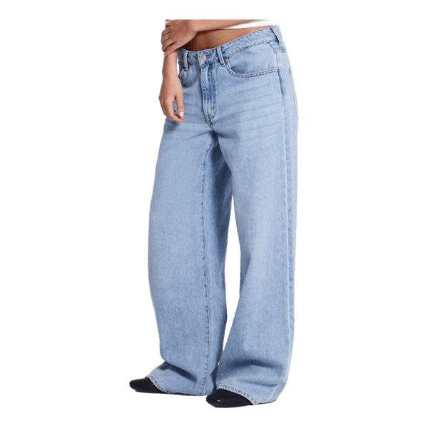 Lyseblå wide leg jeans