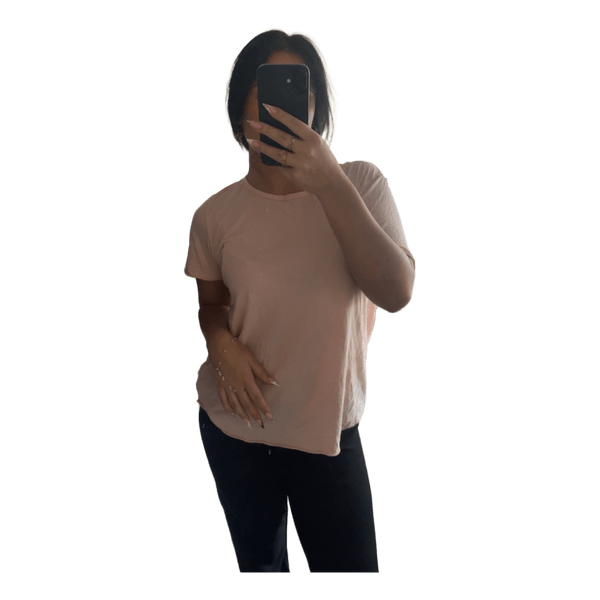 Ferskenfarvet Vero Moda t-shirt