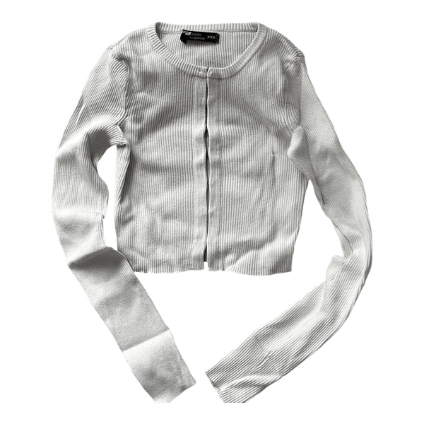 Bik Bok white knit top