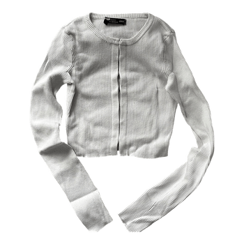 Bik Bok white knit top