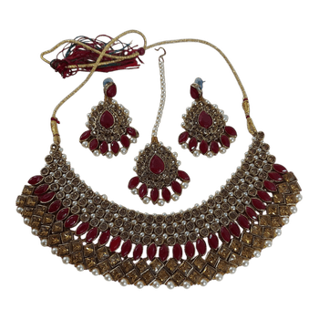 New rust and golden jewellery set