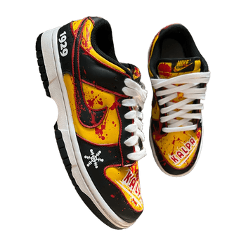 Käsin maalatut Nike Dunk Low kengät