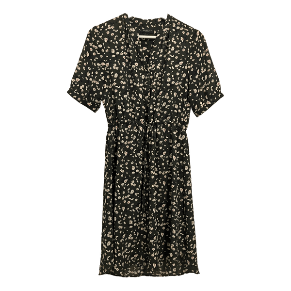 Vihreä kukallinen lyhythihainen mekko, Selected Femme, koko 34 (vastaa kokoa 38)