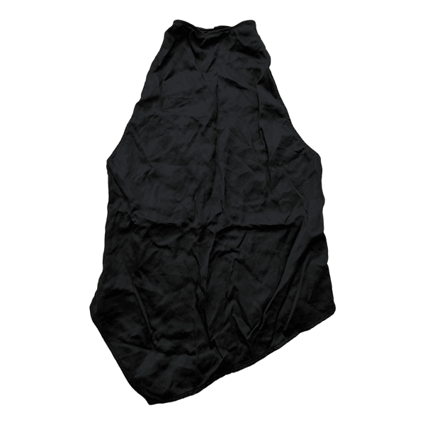 Sort Divided halterneck top