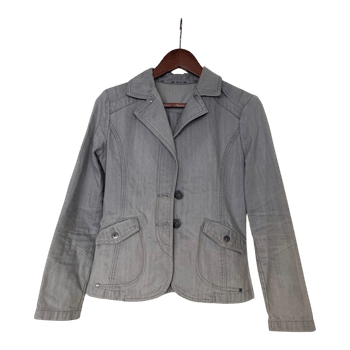 Grey denim vintage blazer