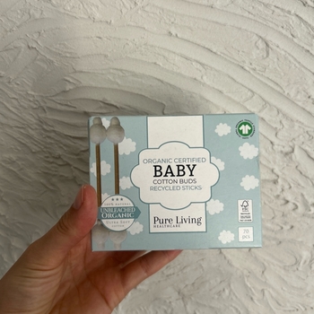Organic baby cotton buds
