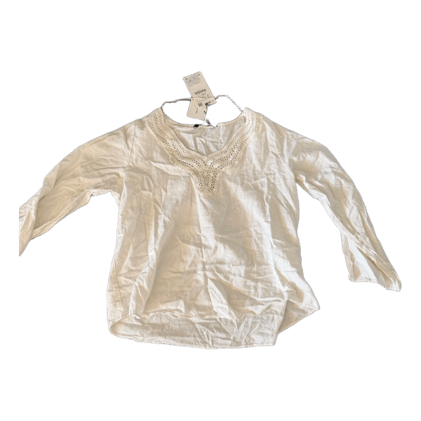 Hvid Zara hørbluse