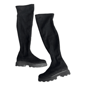 Black over the knee boots