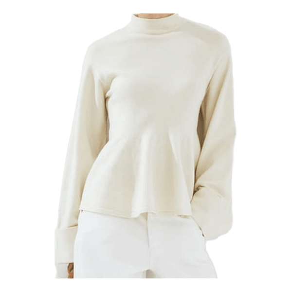 Beige neulepusero