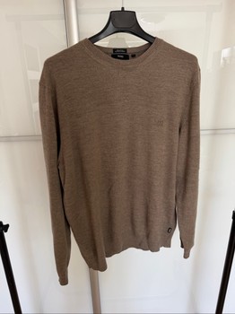 Brown merino wool sweater