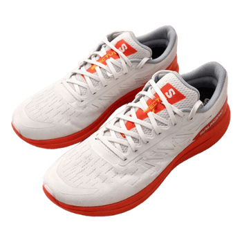 White Salomon running shoes