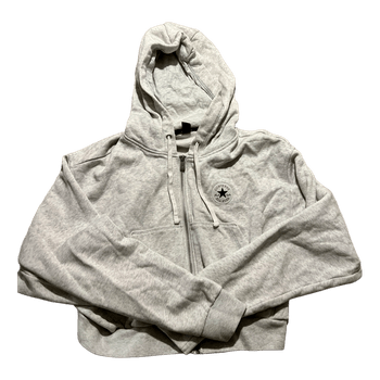 Grey Converse zip hoodie