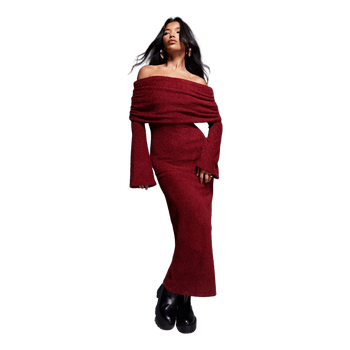 Robe longue rouge Asos