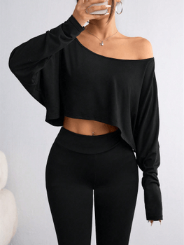 Batwing cropped t-shirt