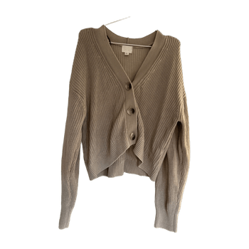 Beige neulejakku