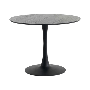 Mustan pyöreä ruokapöytä