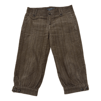 Brown corduroy capri pants