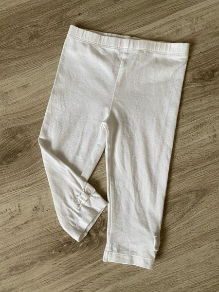 White cotton leggings