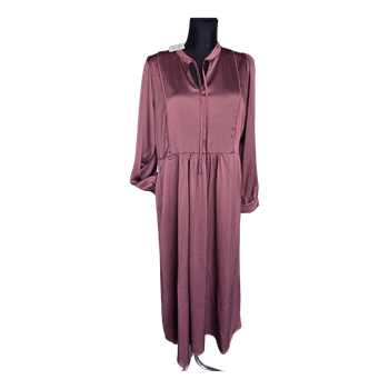 Plum midi dress