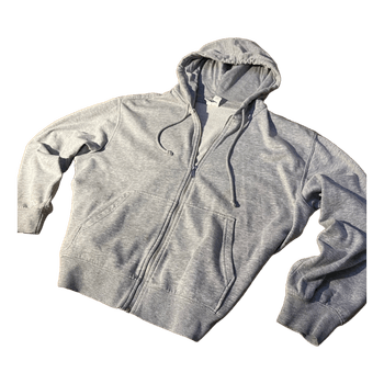 Grey zip up hoodie