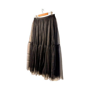 Musta tuntuva hame L