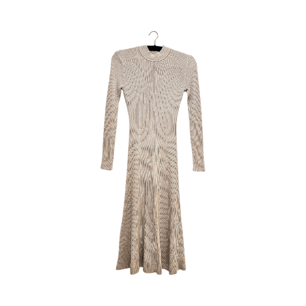 Beige knitted dress