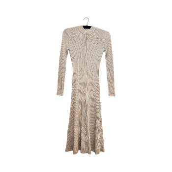 Beige knitted dress