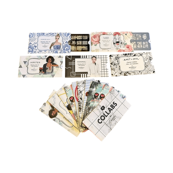 Nail art stamping plates set